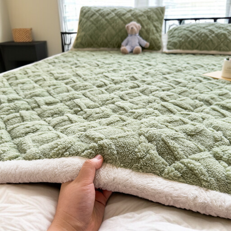 밀키 매트리스 요 쿠션 가정용 침실 매트리스 침대 매트리스 이불 기숙사 학생 싱글 담요 겨울