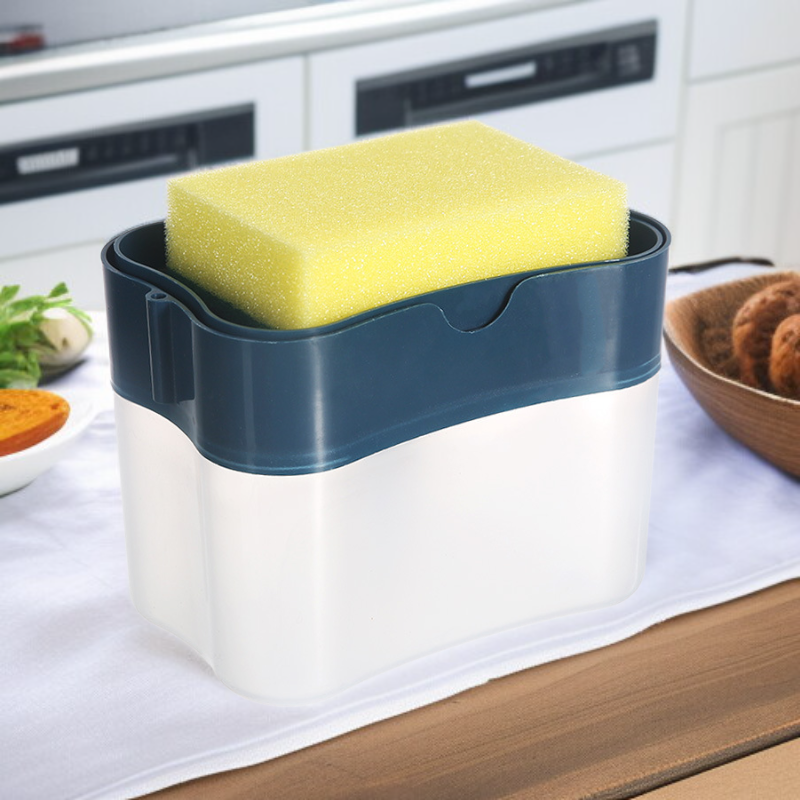 올인원 주방 스펀지 액체 디스펜서