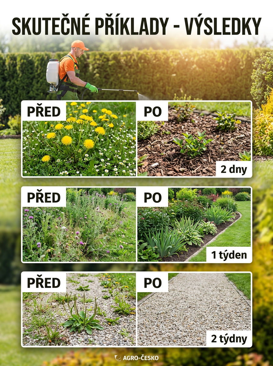Dvouúčelový herbicid pro odstranění plevele od kořene