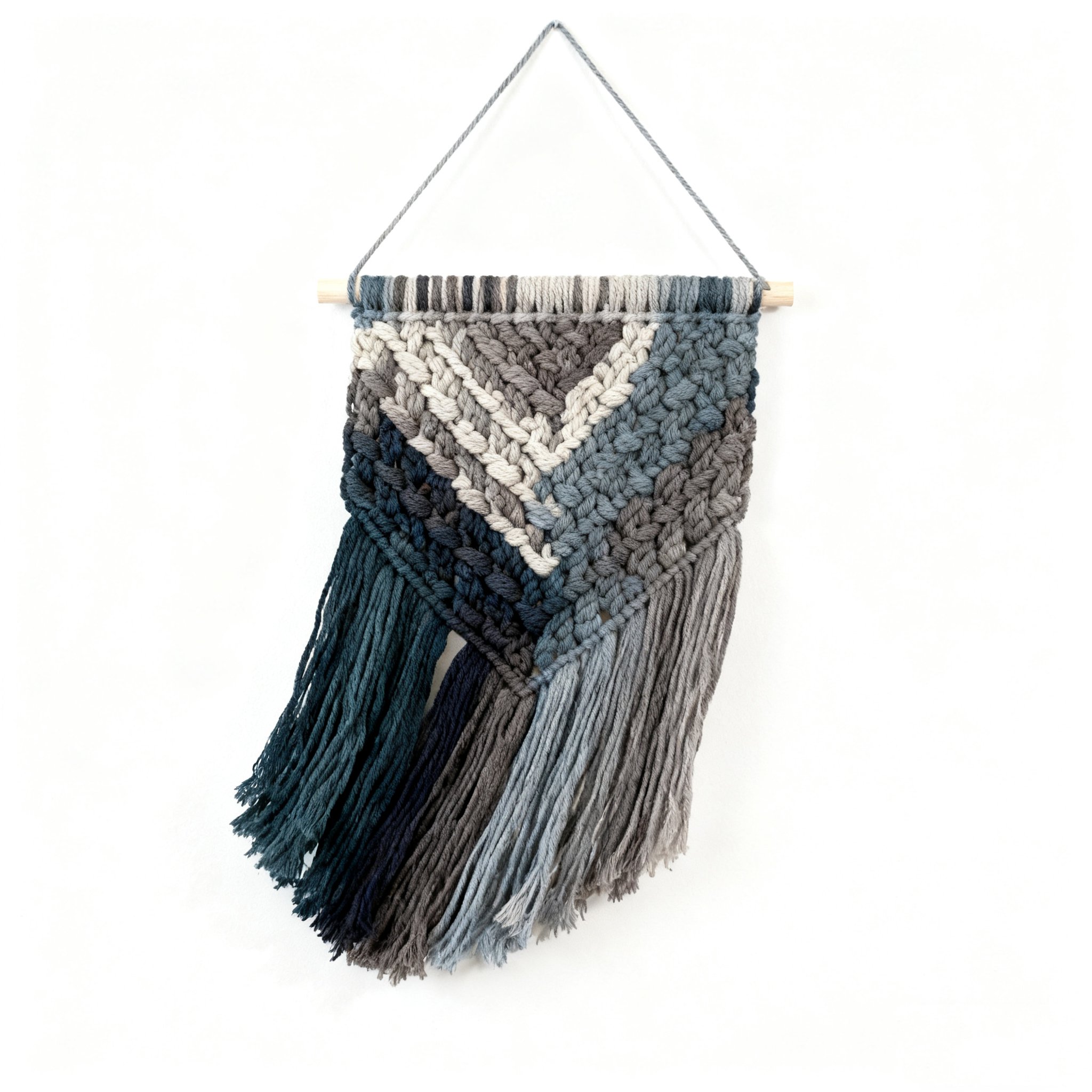 พรมแขวนผนังถักมือสไตล์แฟนตาซีสีไล่ระดับ