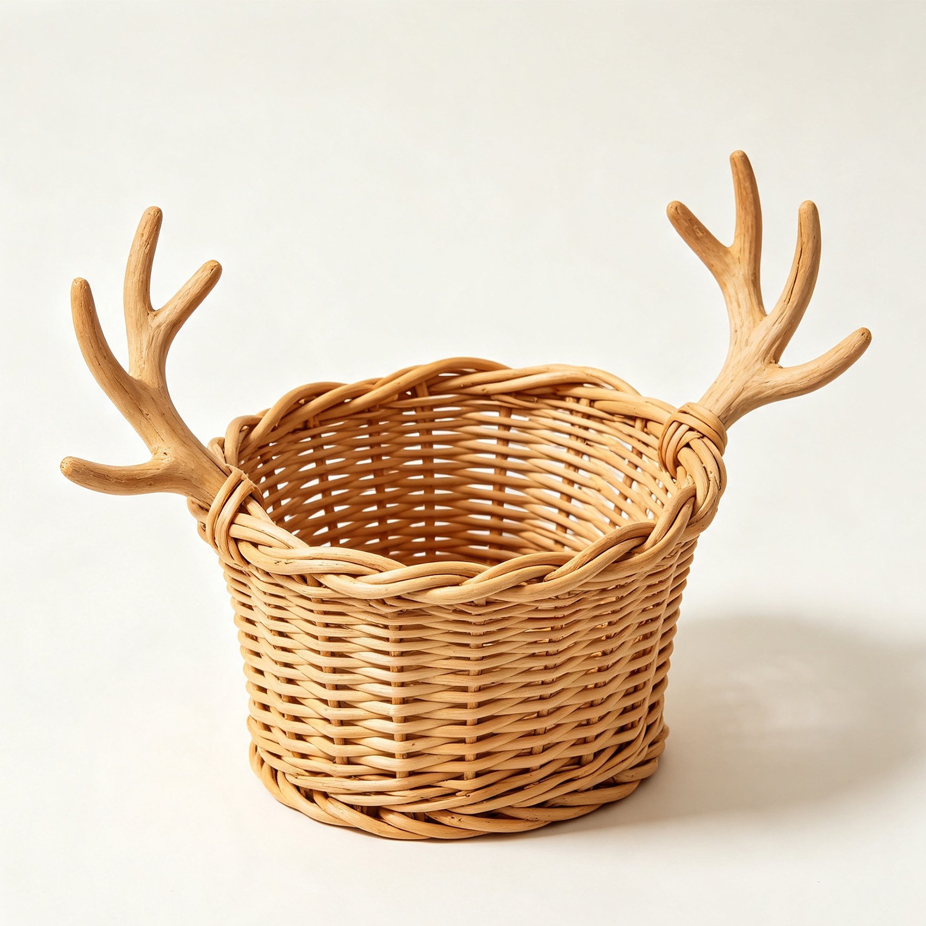 Willow antler storage basket