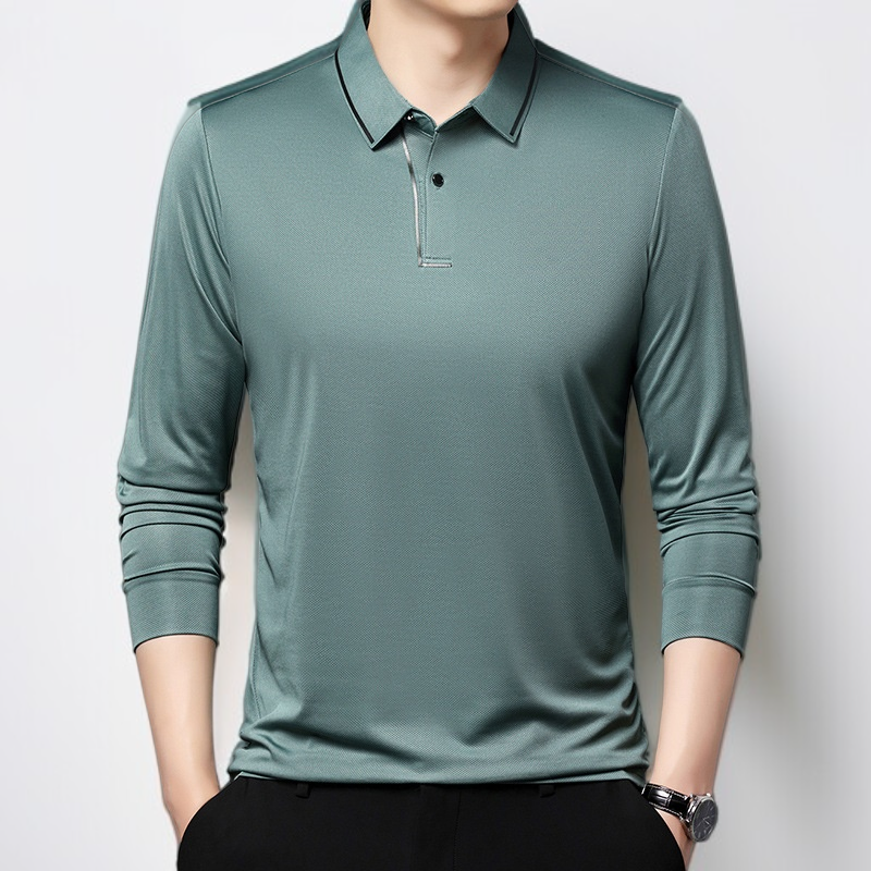 남자 긴팔 셔츠 비즈니스 캐주얼 솔리드 레깅스 긴팔 셔츠 아빠 상의 캐주얼 셔츠