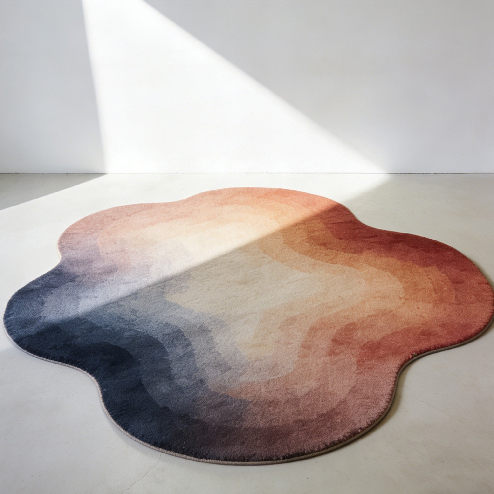 flower shaped sfumato carpet