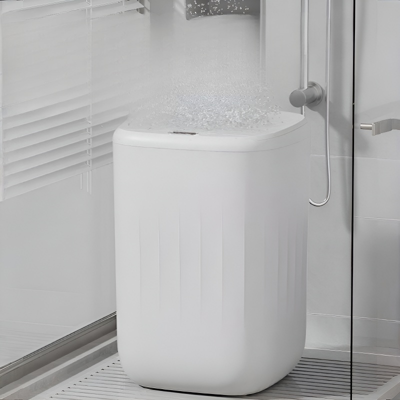 거실 휴지통 전자동 충전 감지 비접촉 휴지통 화장실 발차기 휴지통