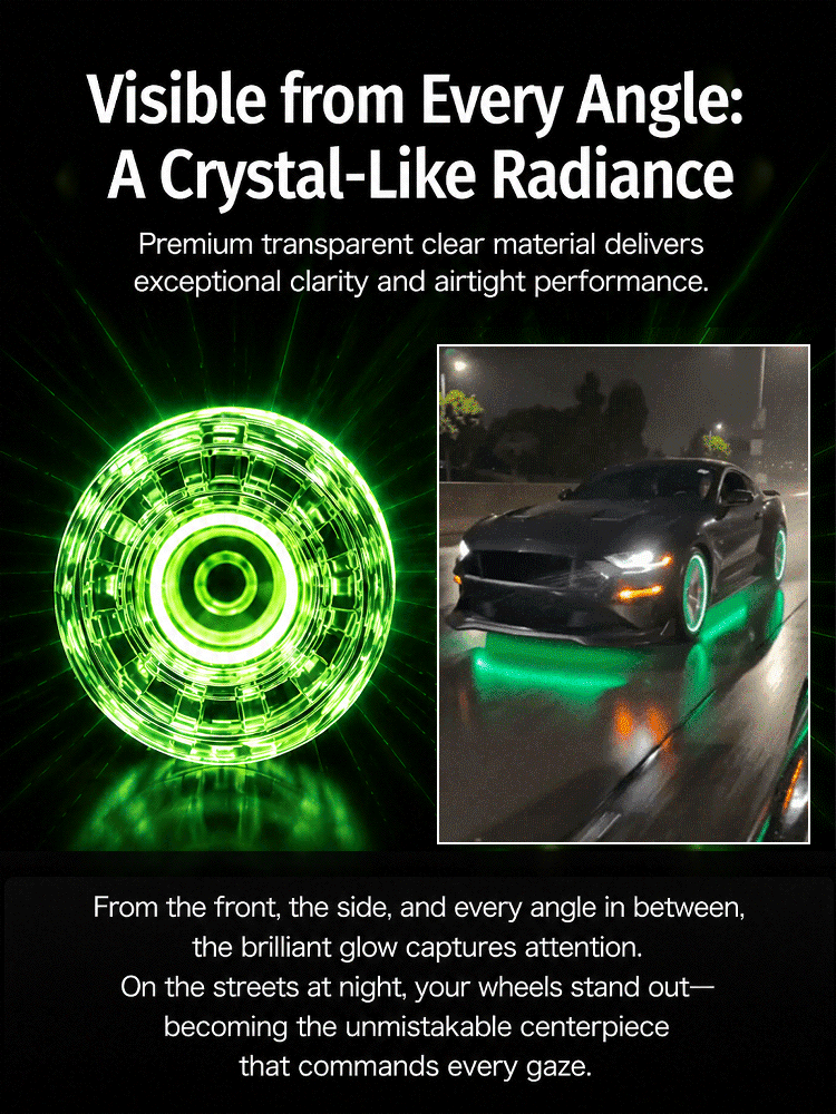 HFH-[Driving experience like a sports car!] Cool illuminated tire valve caps