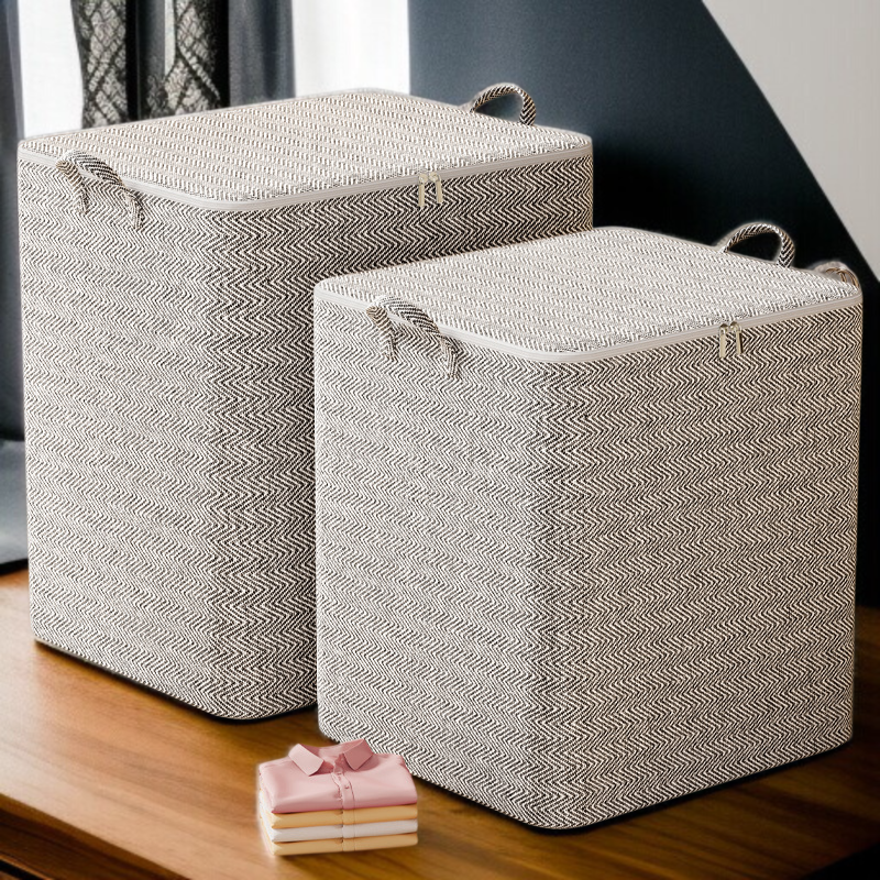 家庭用収納ボックス 大容量専用収納バッグ 引越し整理 収納キルト 収納ボックス 衣類収納バッグ