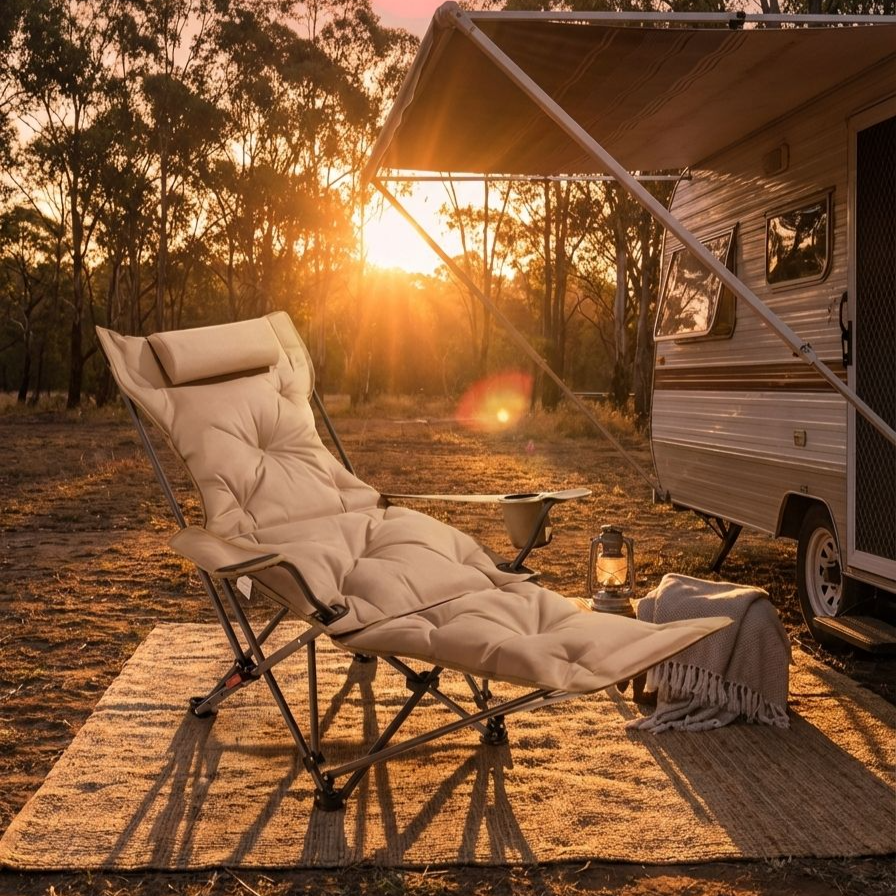 อุปกรณ์ตั้งแคมป์เก้าอี้พักผ่อน