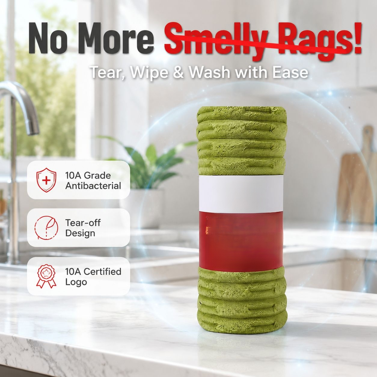  Monthly Pack Disposable Bamboo Kitchen Cloth