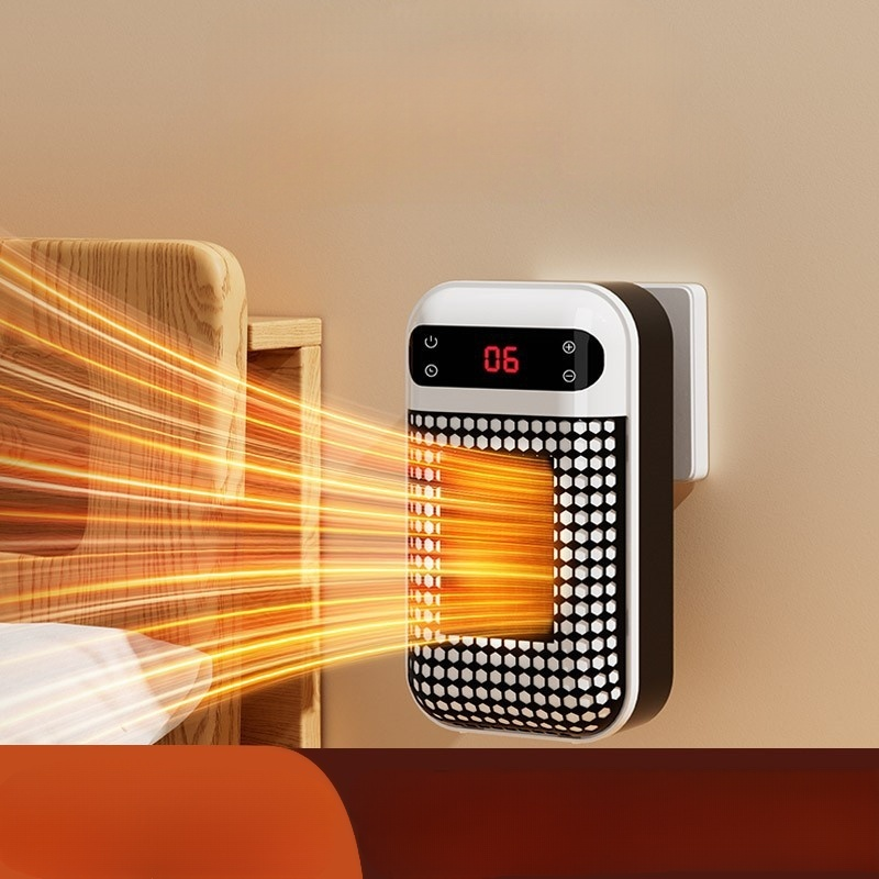 Mini Wall-Mounted Electric Heater for Home, Portable Energy-Saving Fan Heater