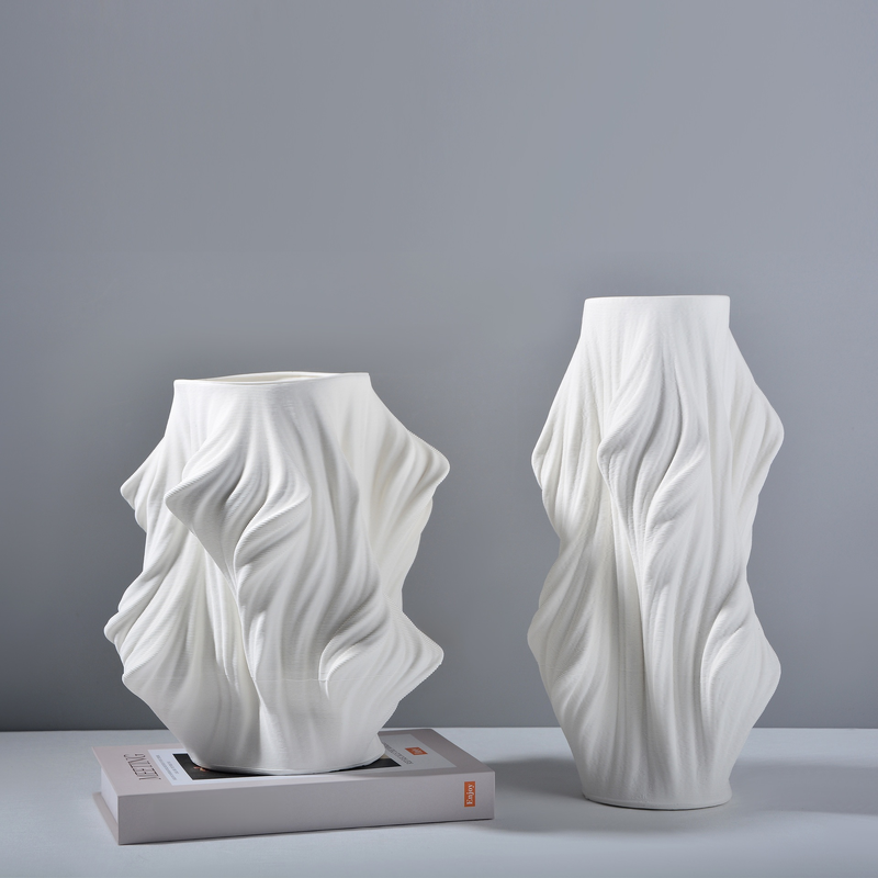 Modern Minimalist 3D Printed Ceramic Artwork