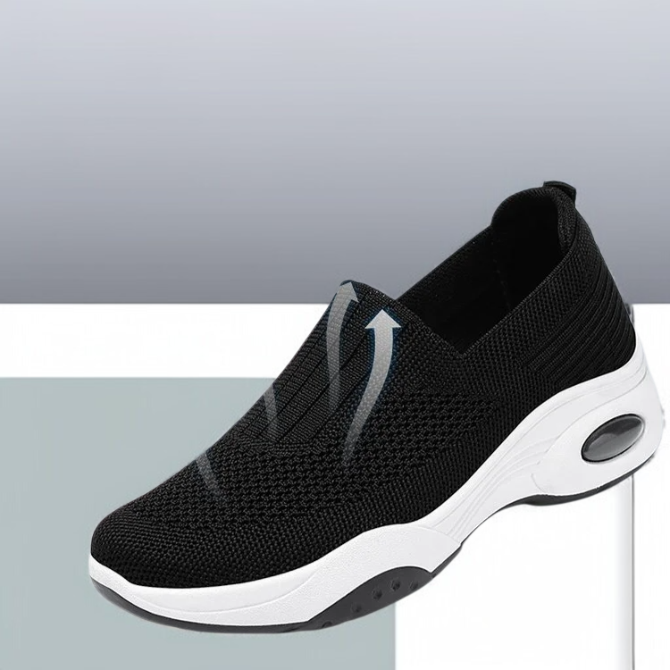 통풍이 잘 되는 운동화 여성 빅사이즈 플랫 통풍 메쉬 운동화 여성 캐주얼 운동화