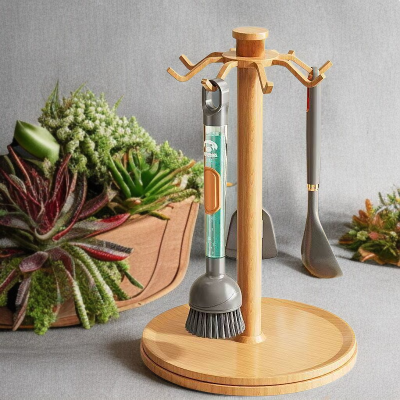 주방 전용 청소 브러쉬 다용도 긴 손잡이 브러쉬 피부 손상 없는 펌핑 액체 청소 브러쉬 주방 청소 브러쉬 세트