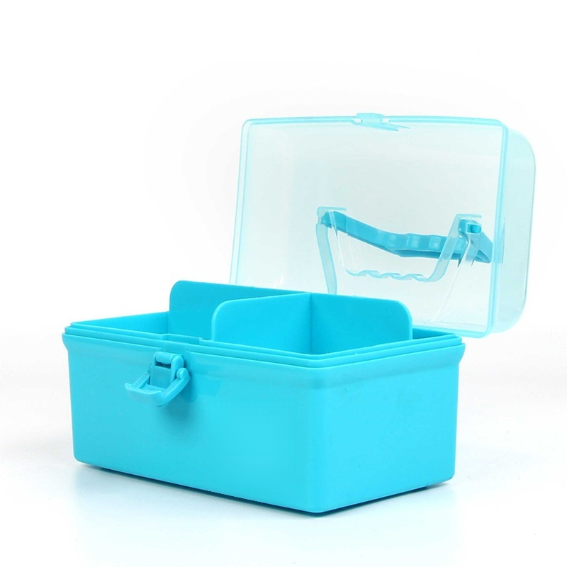 Plastic Double-Layer Medicine Storage Box