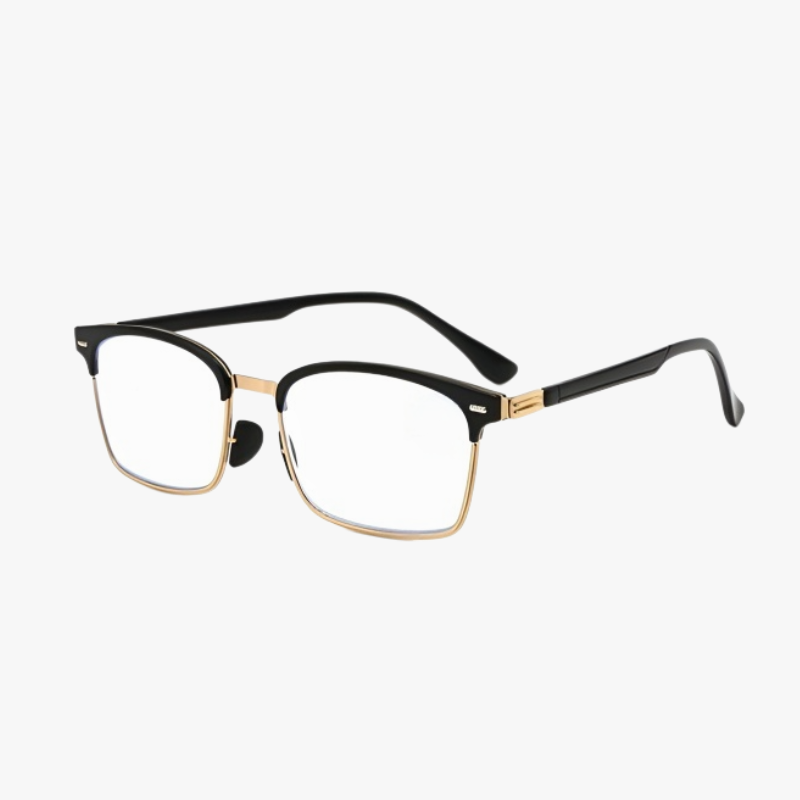 JMY Smart Zoom Half-Eyebrow Frame Anti-Blue Light Reading Glasses