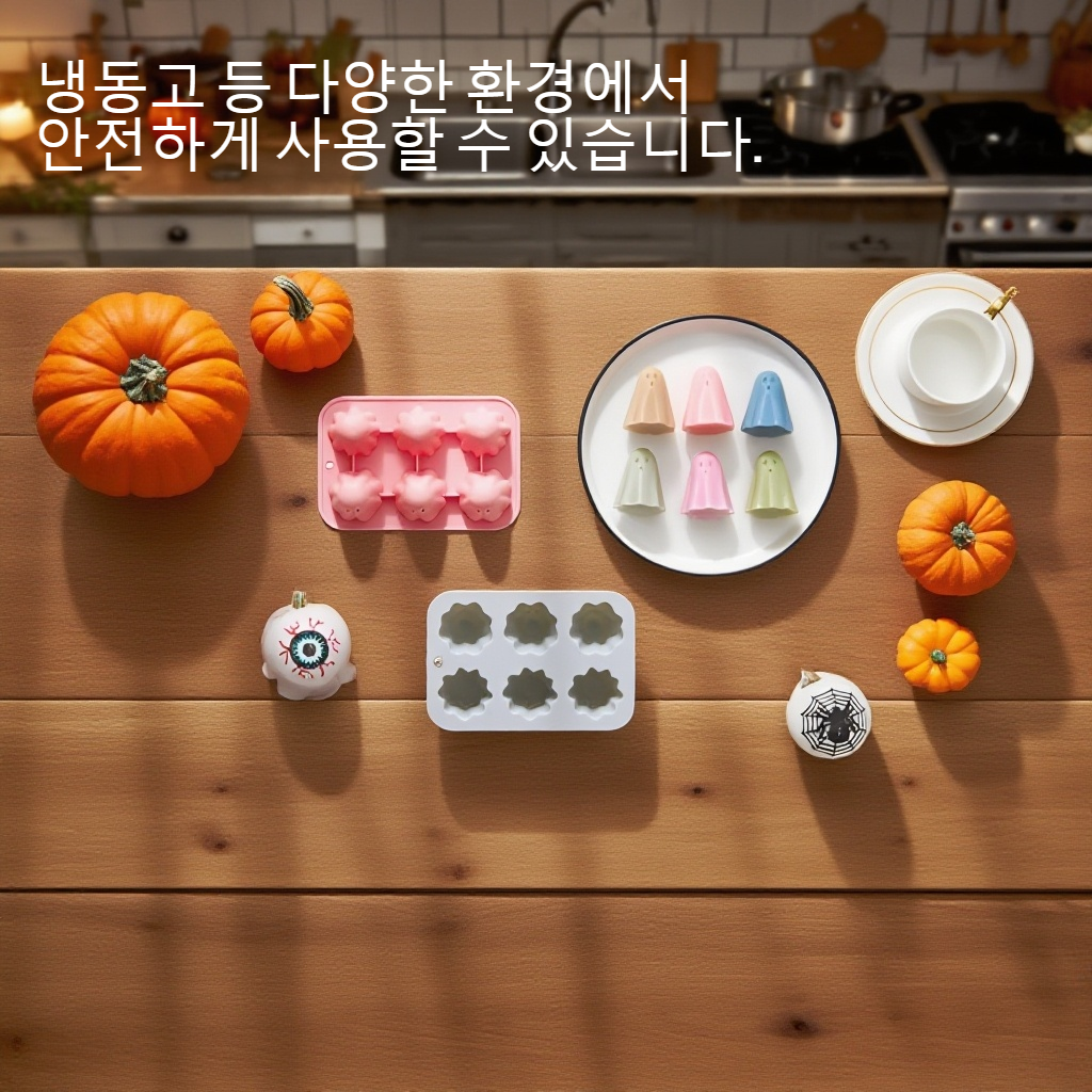 실리콘 금형으로 만든 입체 케이크 예시