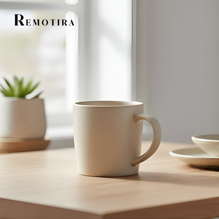 오프 화이트 심플 머그