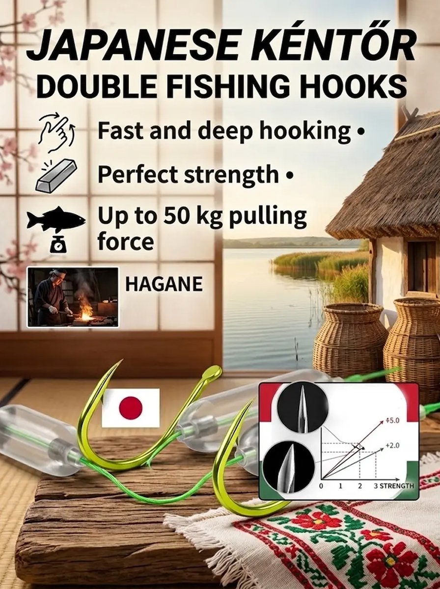 [Say Goodbye to Snagging, Effectively Increase Fish Catch Rate] New Reverse Bottom Double Hook