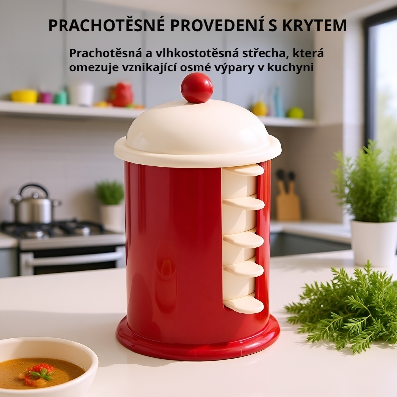  Barevná dopaminová miska na koření a omáčku s víkem 