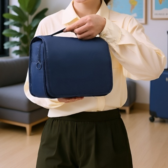 Multifunktionale Hängende Waschtasche mit großem Stauraum und tragbarem Haken für Damen und Herren