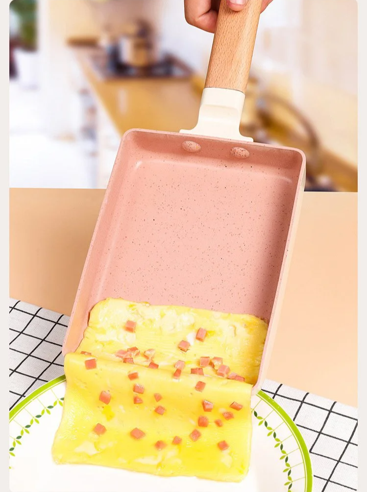 Cocina filetes en sartén de piedra médica antiadherente