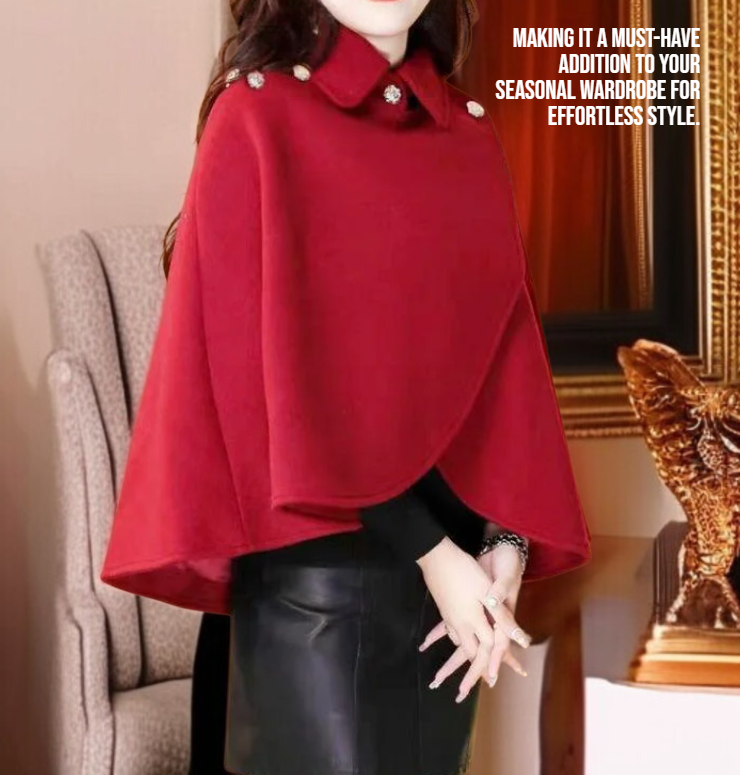 Elegant short cape shawl for women