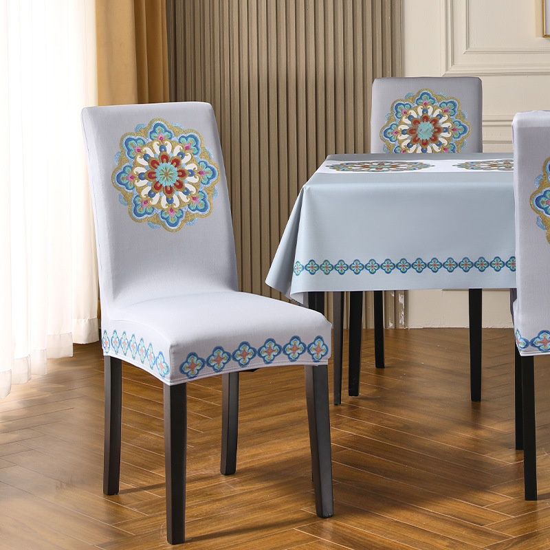High space utilization dining chair cover Dining chair table cover Four seasons artistic flavor serv