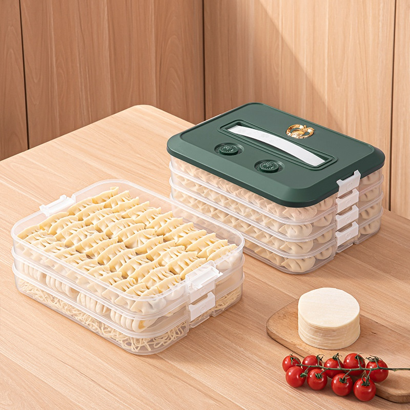 Spezieller luftdichter Kühlschrank-Behälter mit großer Kapazität für Teigtaschen