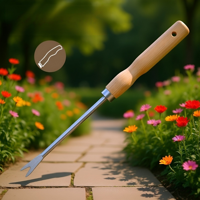 Herramienta de jardinería para suelo compacto