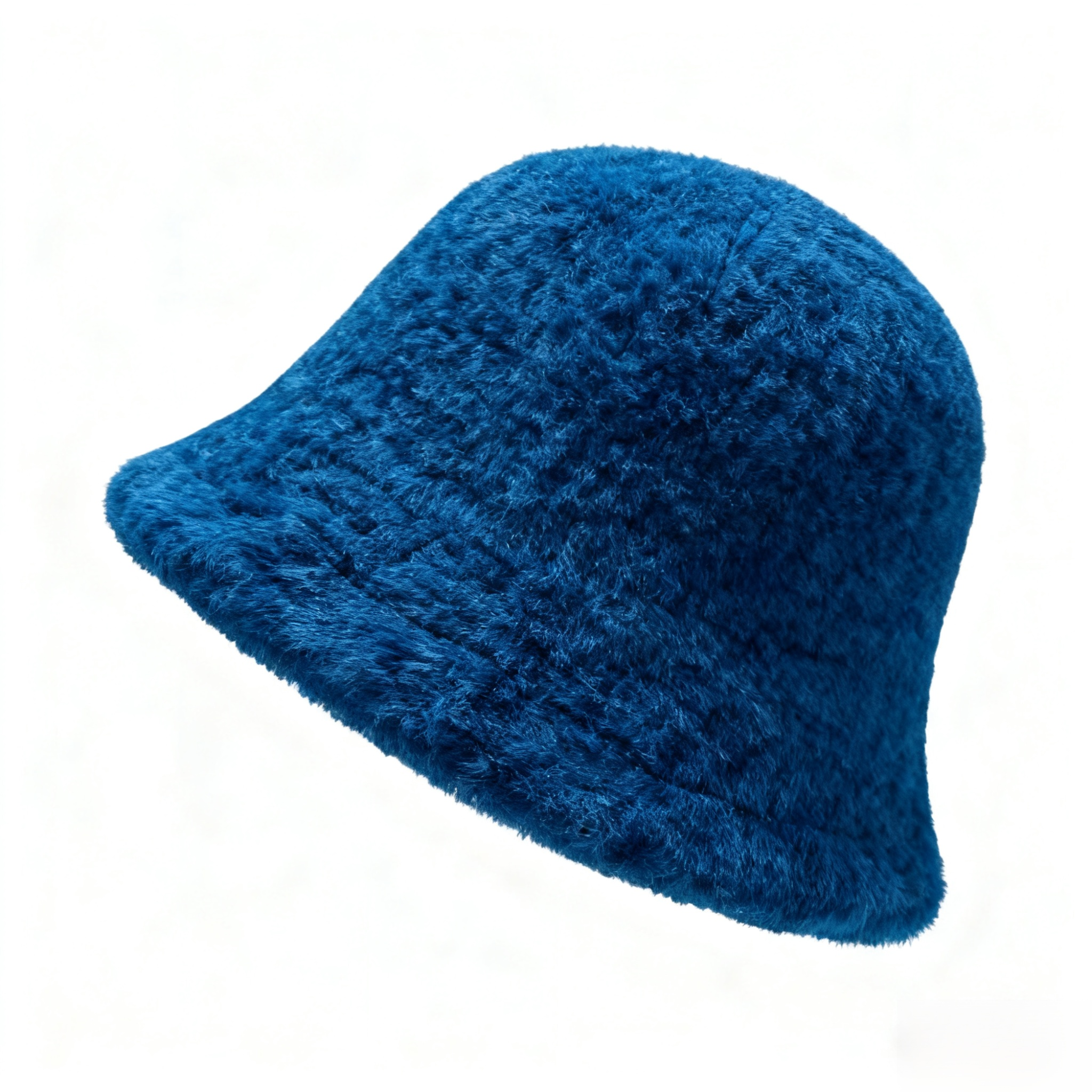 포근한 양털 소재의 어부 모자 착용컷