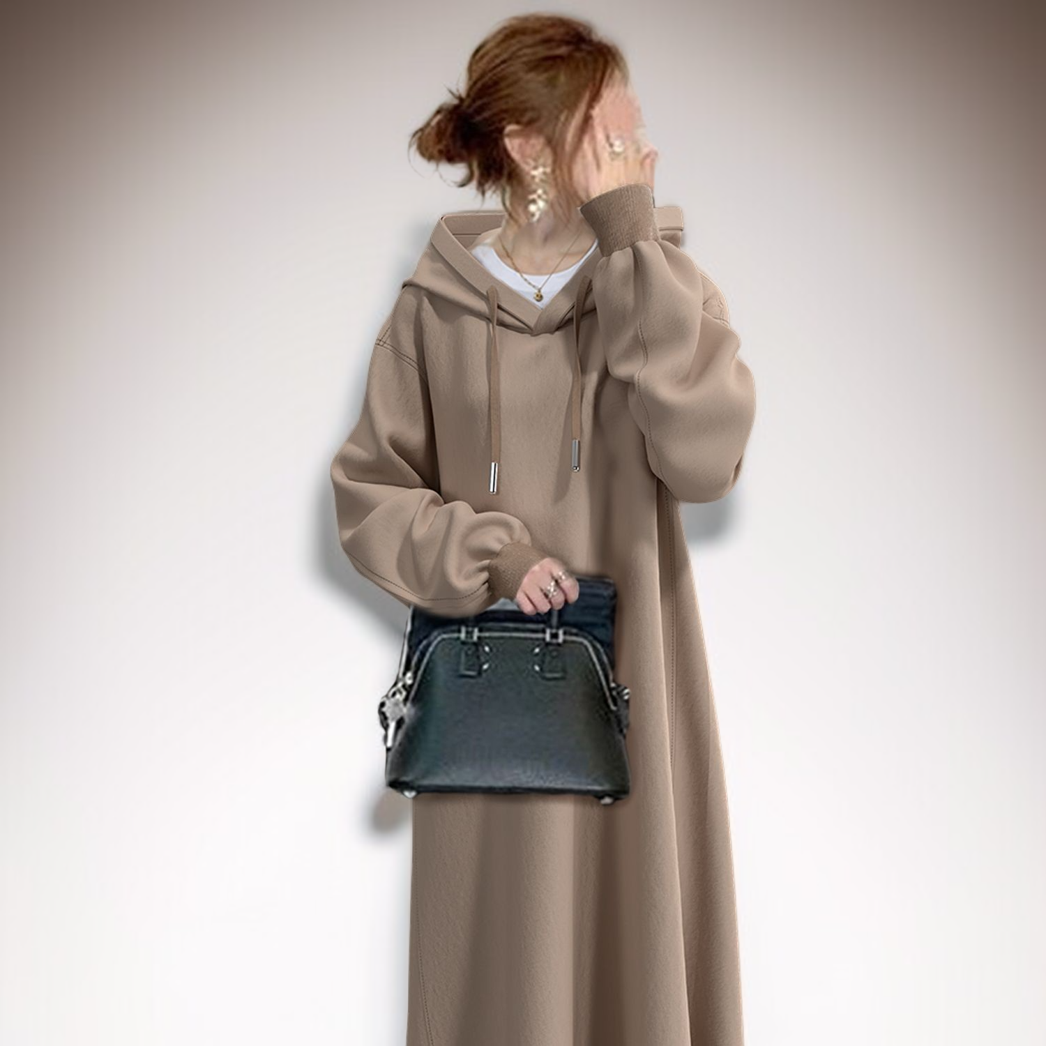 荷葉邊衛衣連衣裙