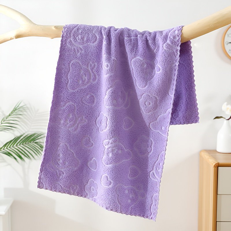 可愛小熊圖案毛巾