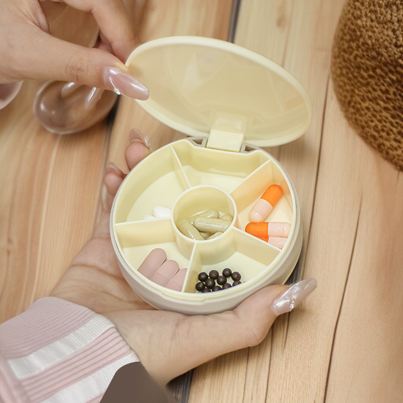 รอบแบบพกพาแบ่งกรณียา