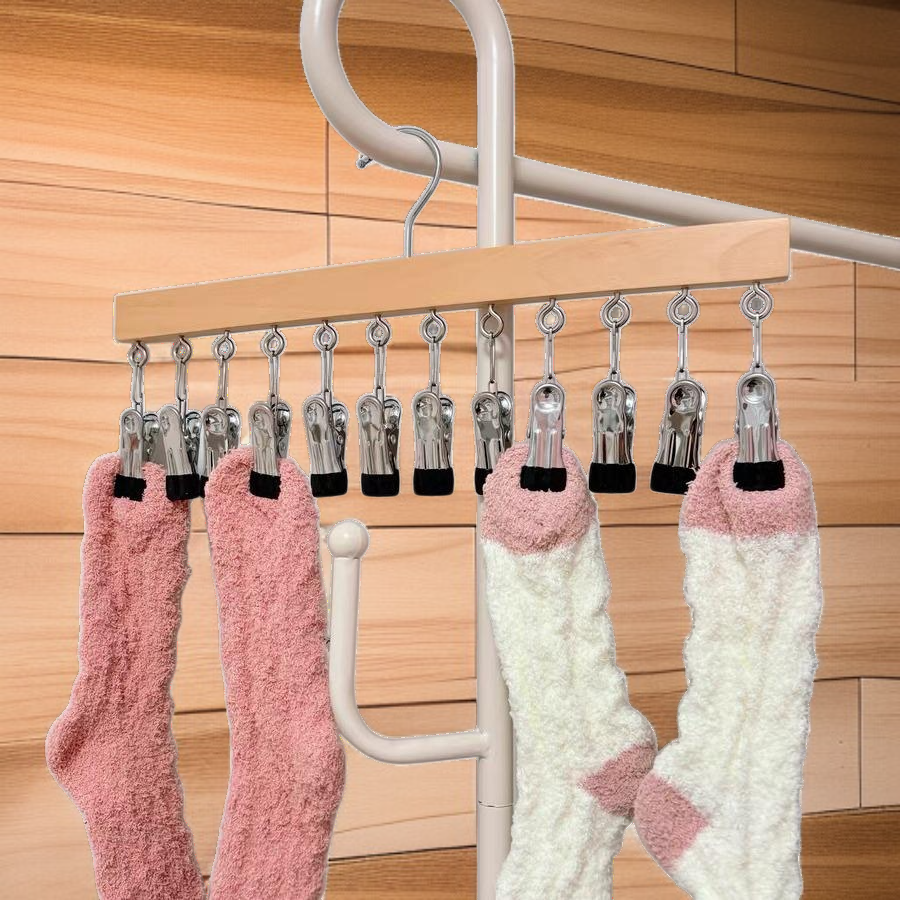 12구 집게 옷걸이 