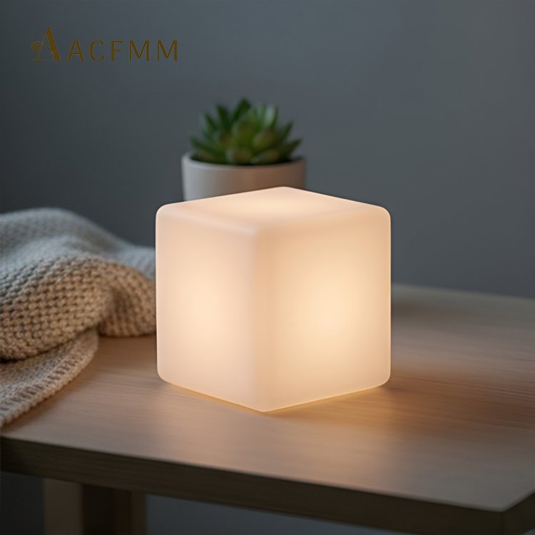 사각형 디자인 야간 조명