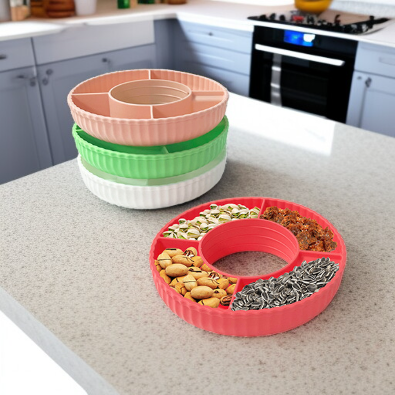 Silicone snack plate