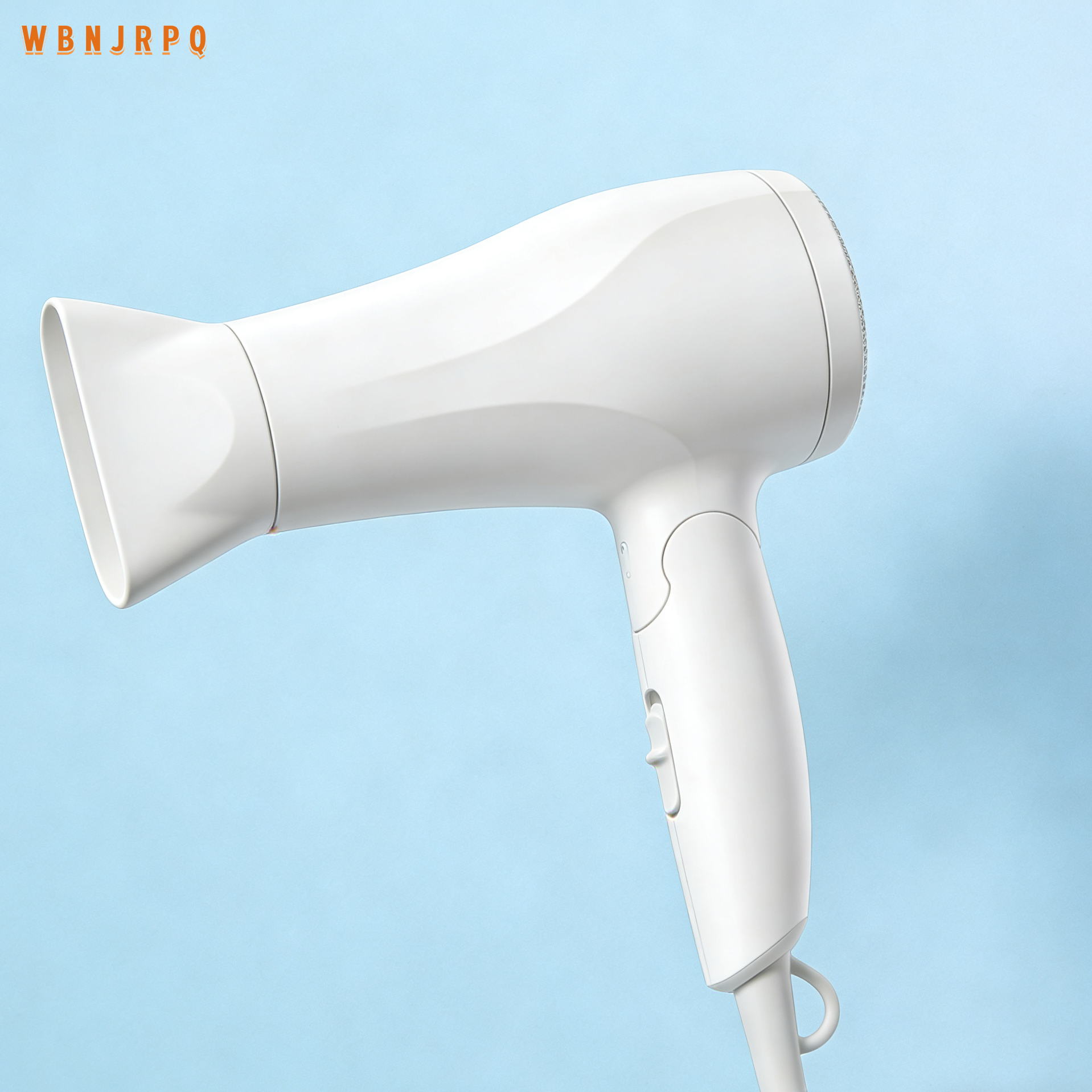 Vista lateral del secador de pelo de iones negativos