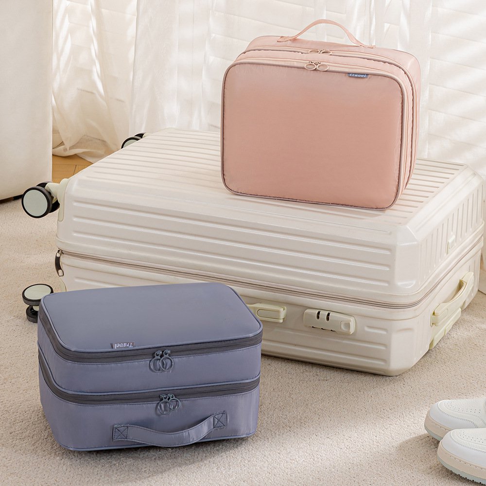 외출 접이식 휴대용 3단 입체 신발 가방 여행 신발 가방 신발 수납 가방