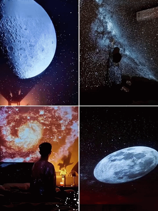 [Switch to a Starry Sky with a Single Click] Portable Starry Sky Projector