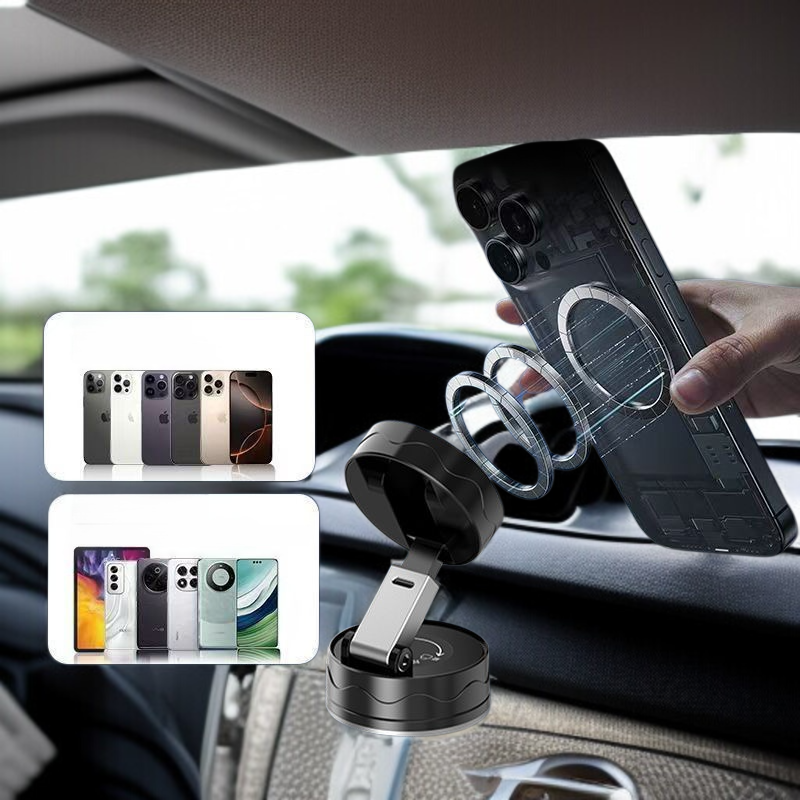 다기능 혁신 차량용 휴대폰 거치대 접이식 디자인 회전식 자석 거치대 사용편리