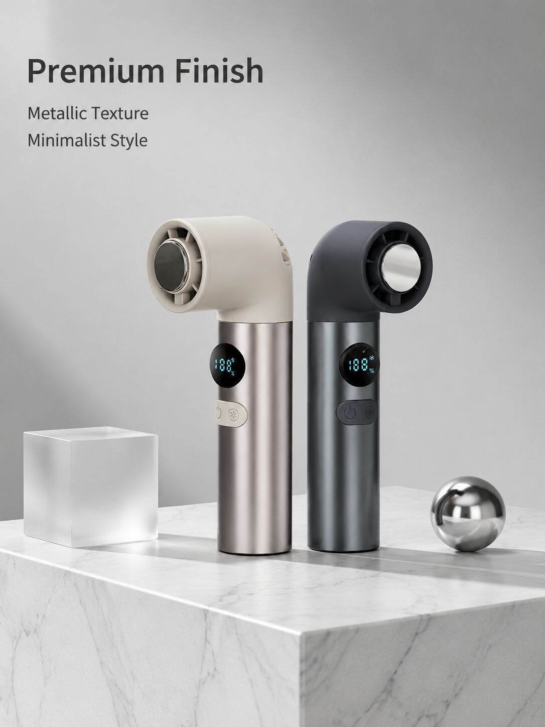Portable Superconductor Cooling Handheld Fan USB Digital Display Ultra-fast Outdoor Fan