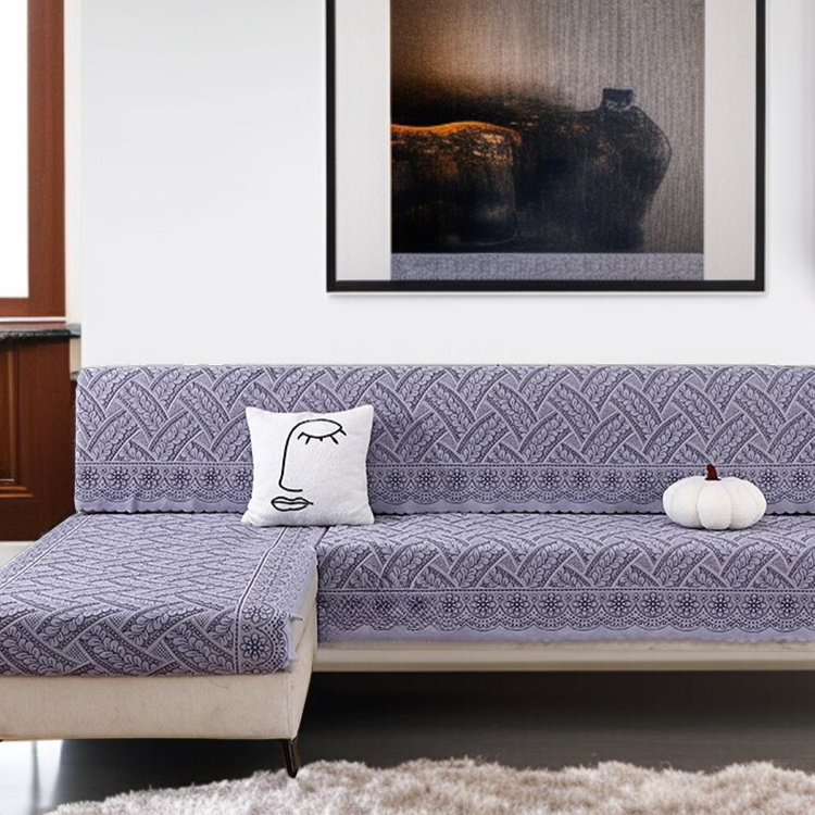 다용도 소파 커버 꽃봉오리 프린지 커버 타월 커팅 소파 커버