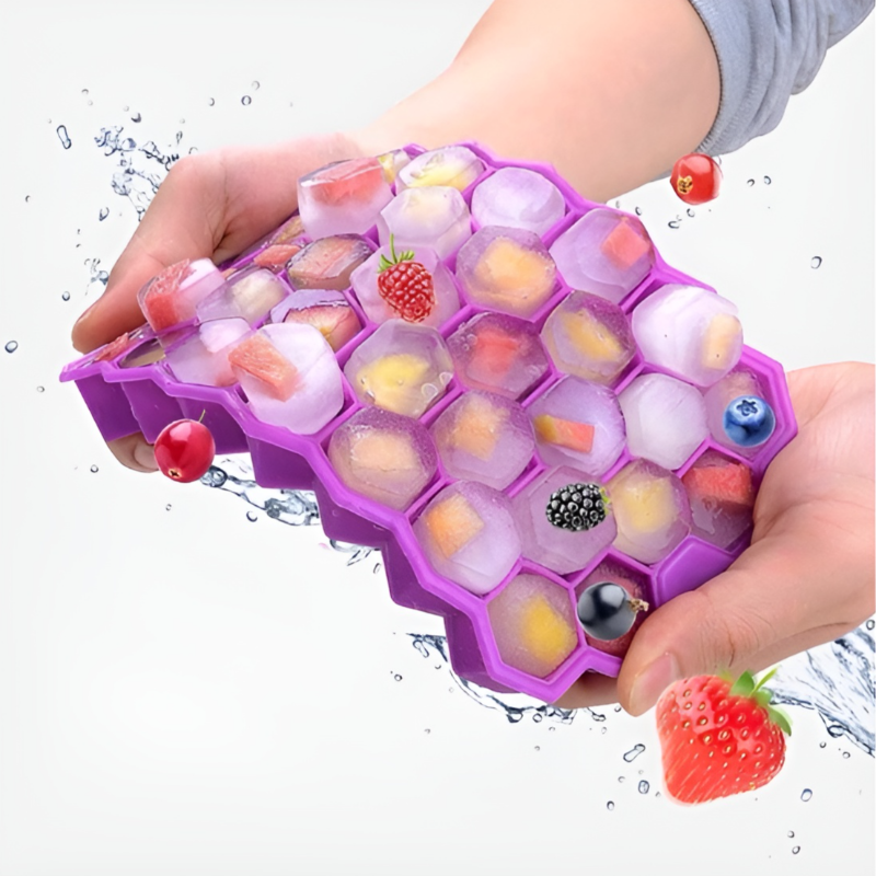 Honeycomb ice cube tray