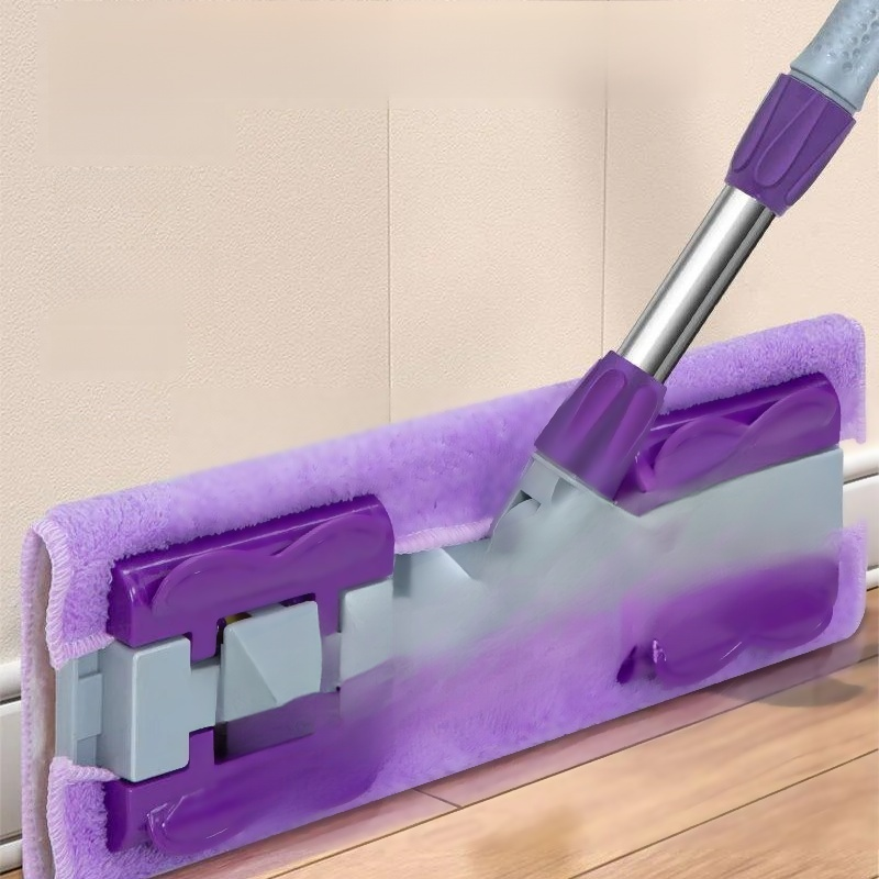 가정용 불량 플랫 밀대 10년 내구 건습 겸용 천 슬래브 밀대 깨끗한 나무 바닥 밀대