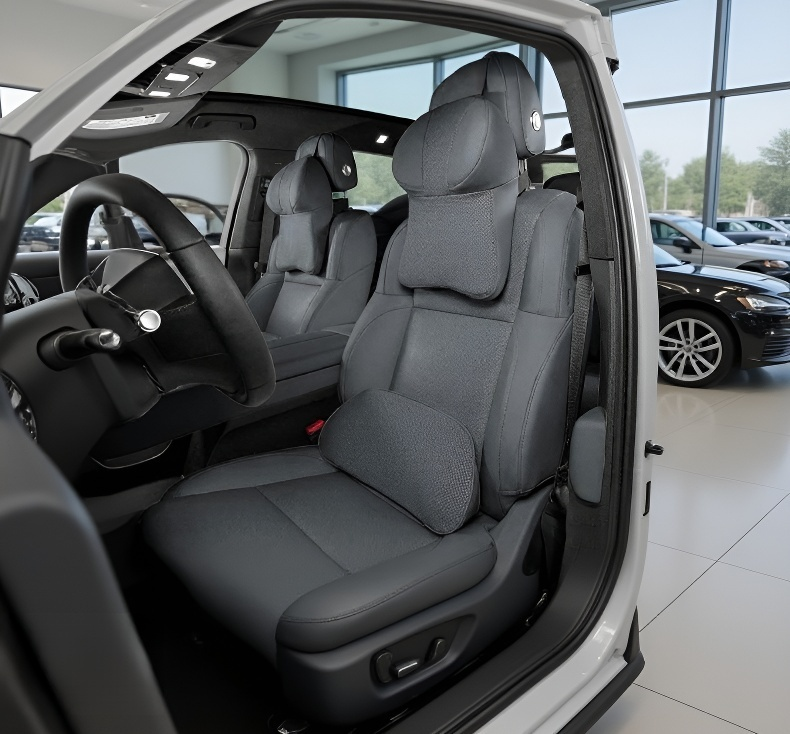 High-density memory foam headrest for cars