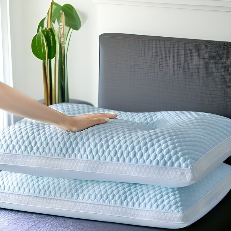 아이스 통기 목베개 여름 고소프트 입체 목베개 쿨링 콩콩 통기망 베개