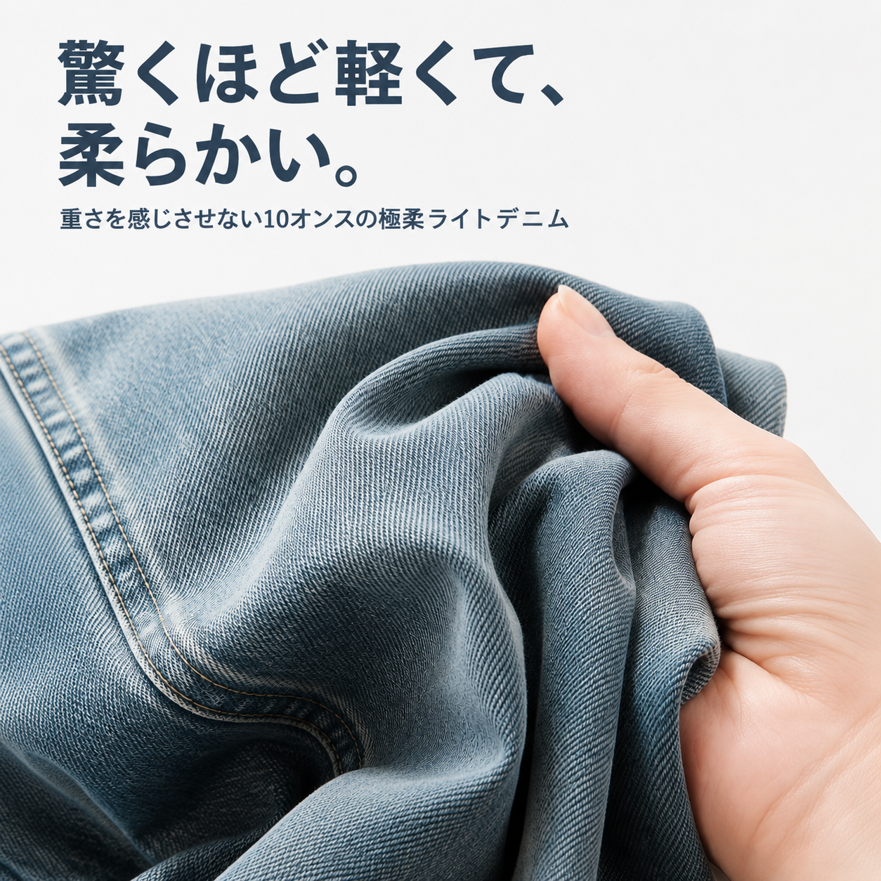レディースゴムウエストゆったり大きいサイズ切り替えデニム九分丈ハーレムパンツ