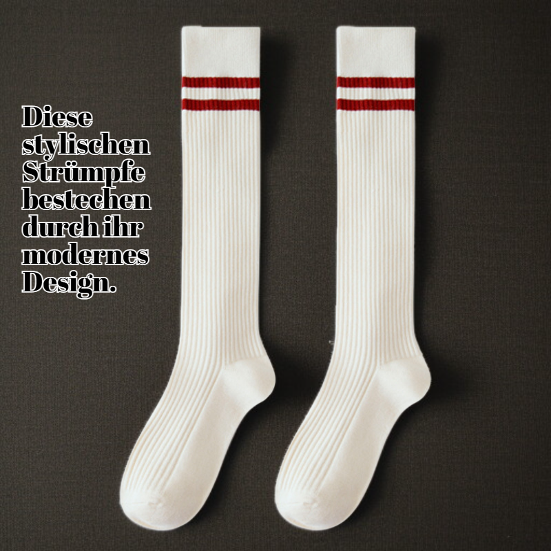 Trendige lange Socken