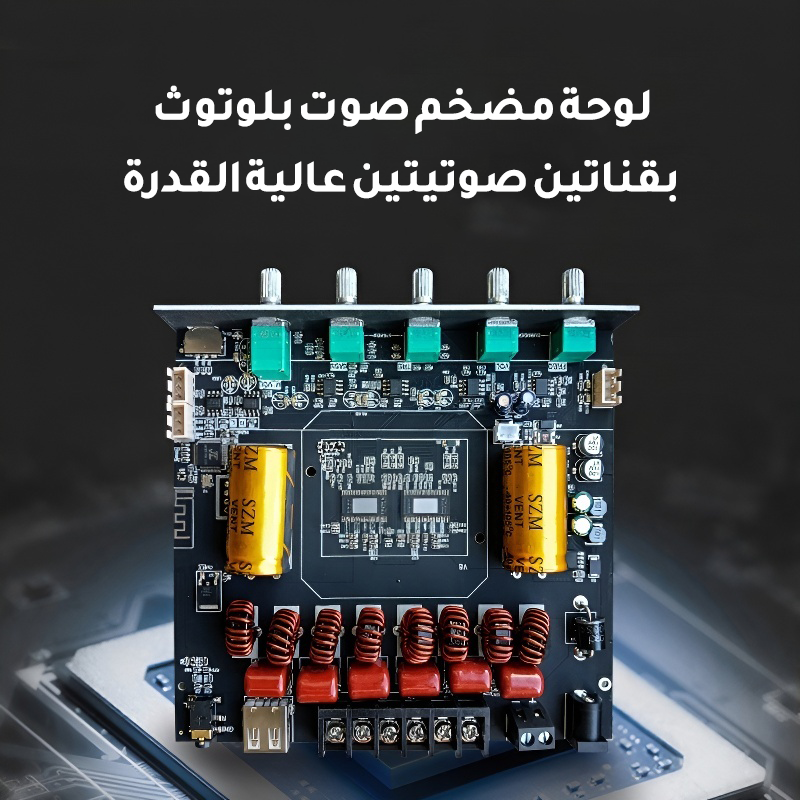 لوحة مضخم صوت بلوتوث بقناتين صوتيتين عالية القدرة