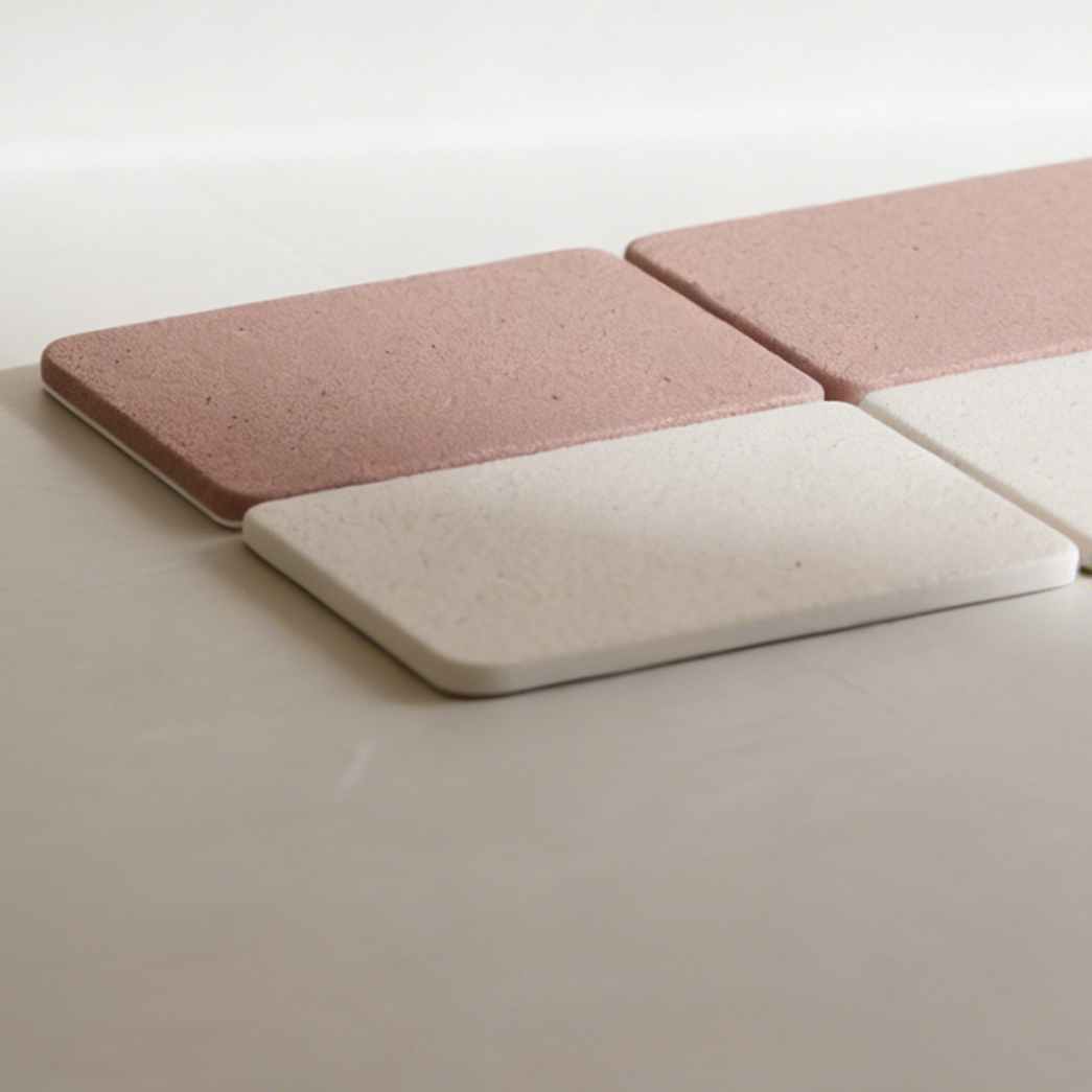 シンプルなスクエアパッチワークマット（3枚セット）