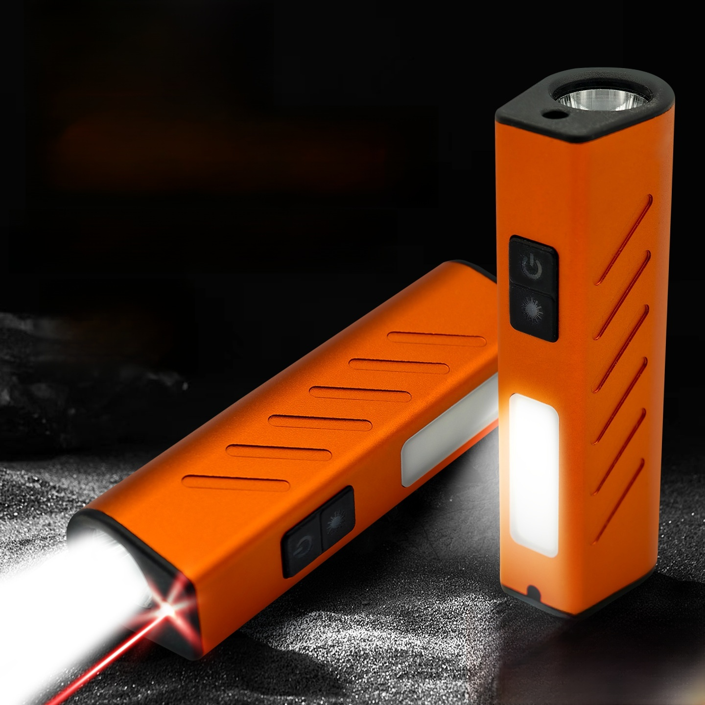 High Power Magnetic Work Flashlight